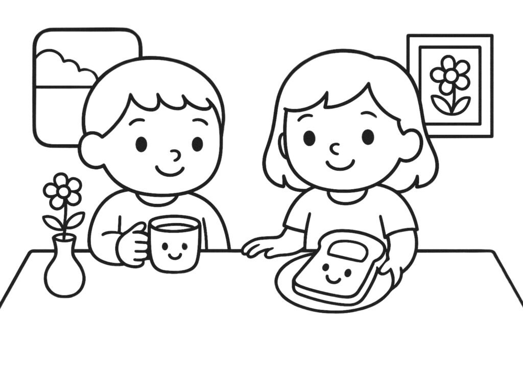 Imagem do Bobbie no café da manhã