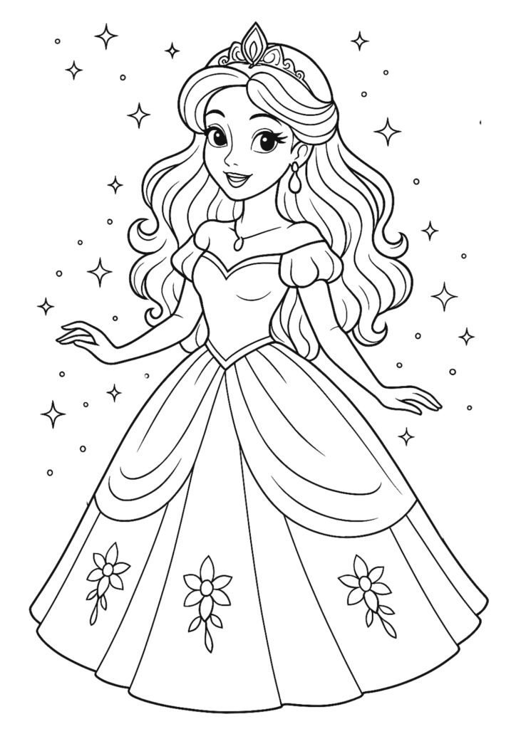 desenhos para colorir de princesas