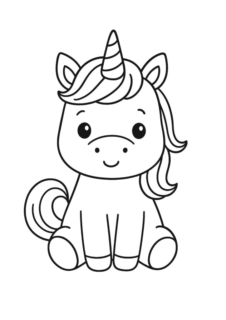 unicornio para colorir