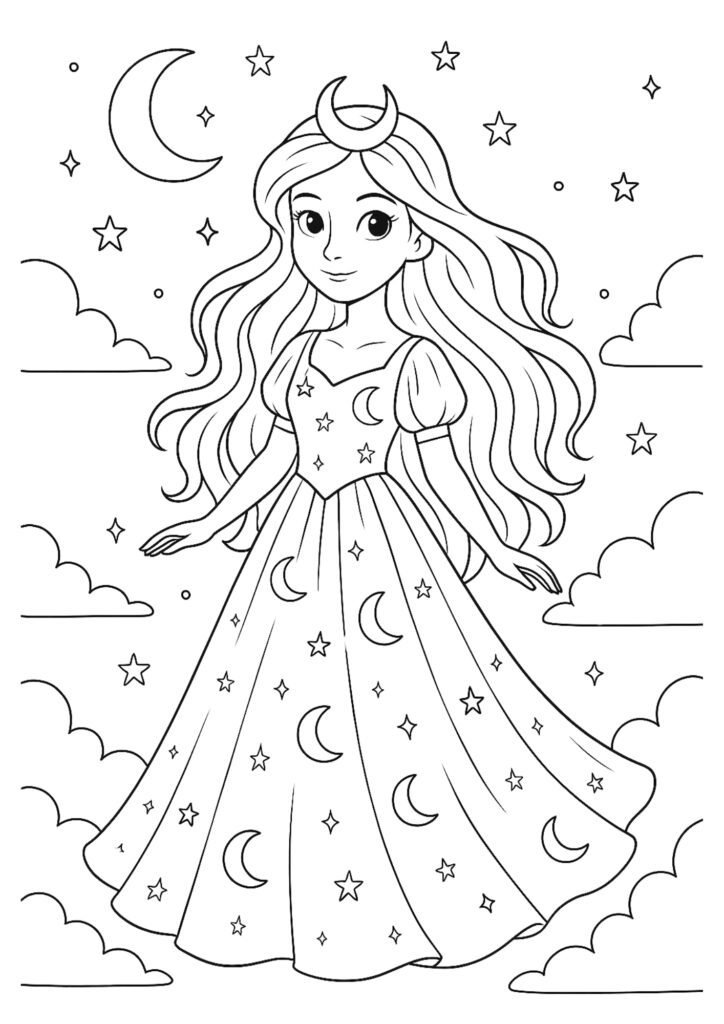 desenhos para colorir de princesas