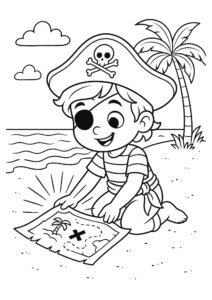 desenhos para colorir pirata