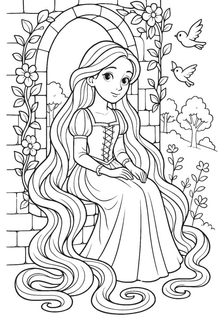 desenhos para colorir de princesas
