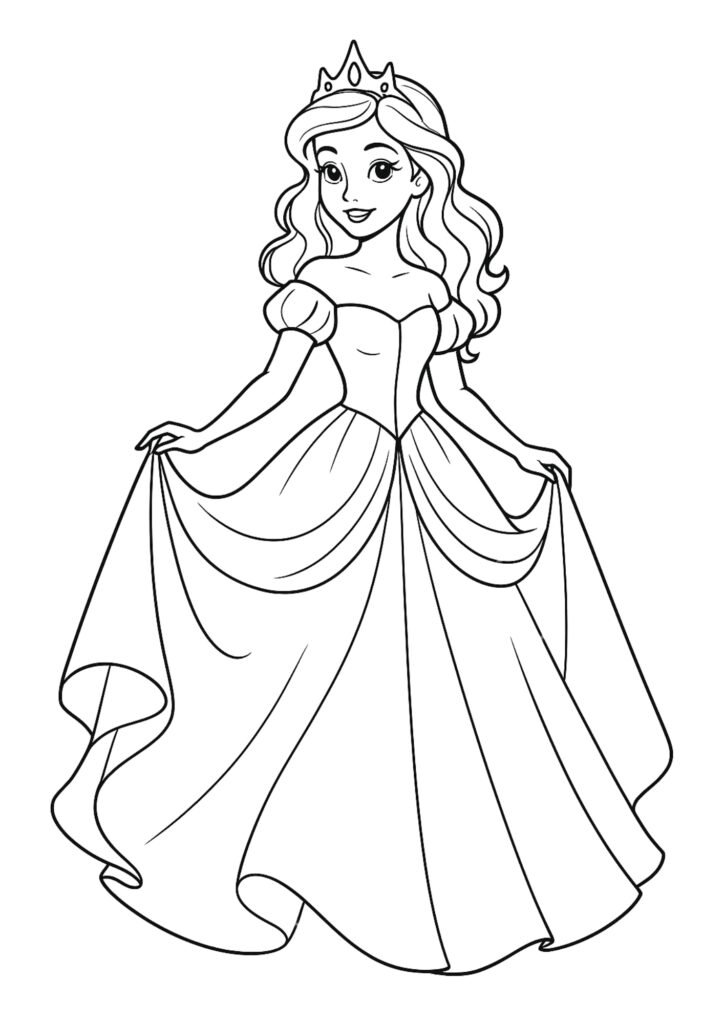 desenhos para colorir de princesas