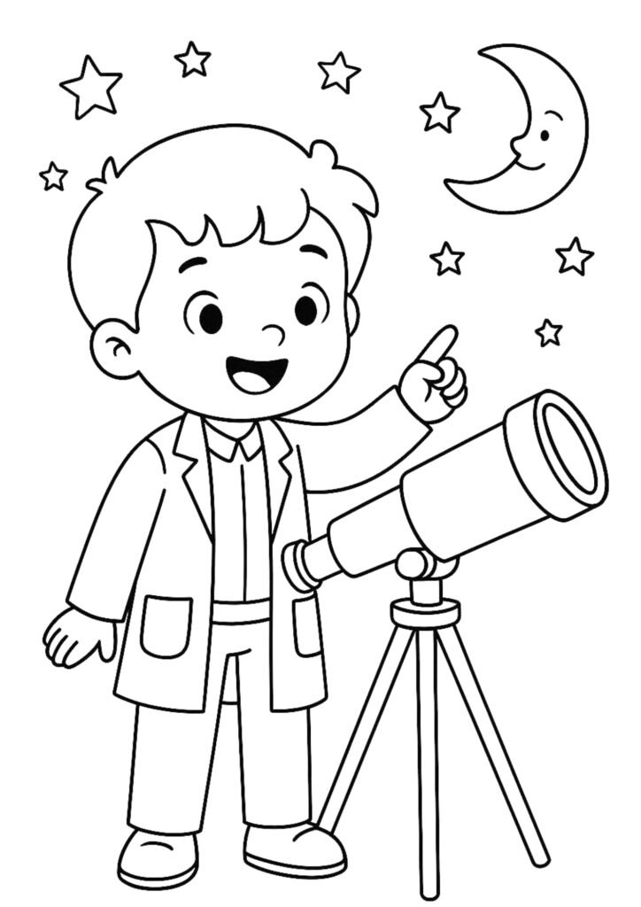 desenhos de profissões para imprimir