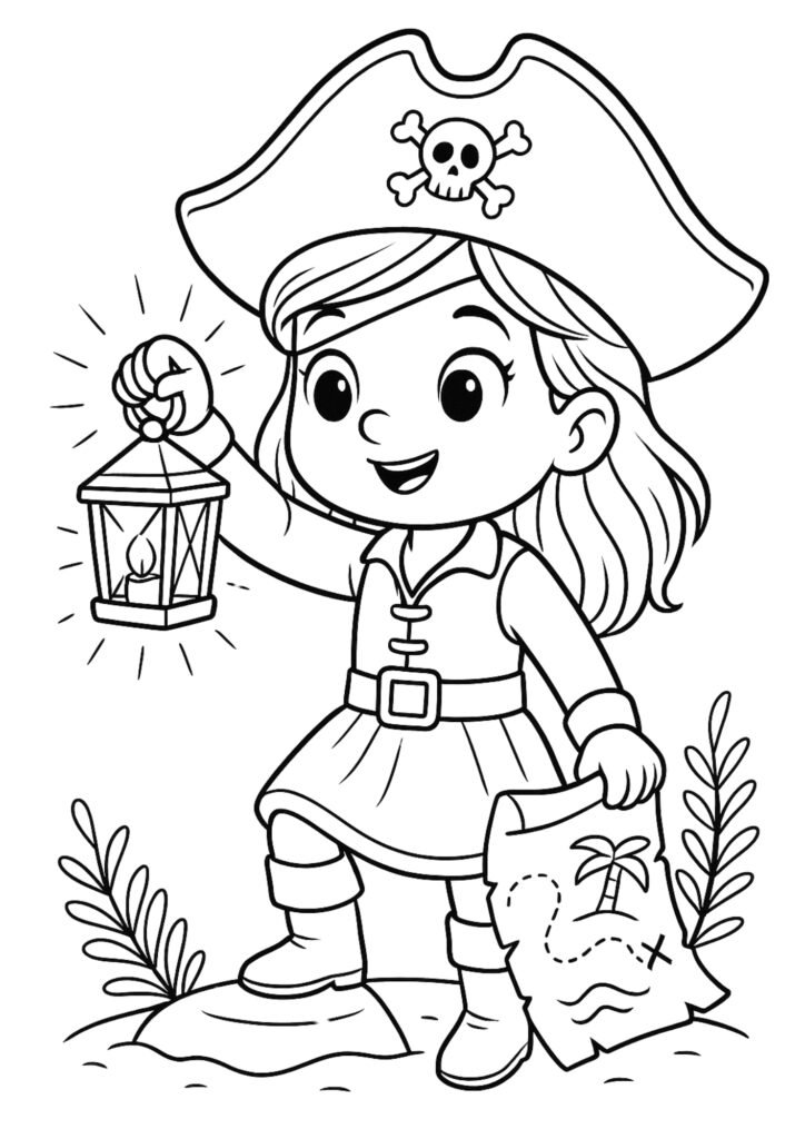treasure maps coloring pages