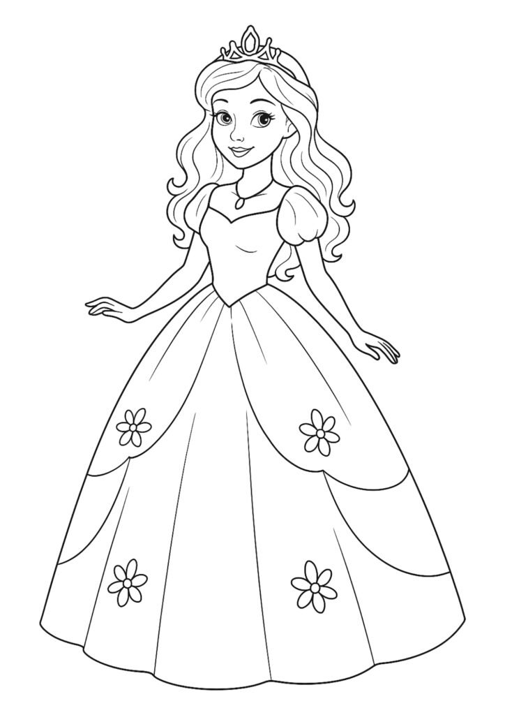 desenhos para colorir de princesas