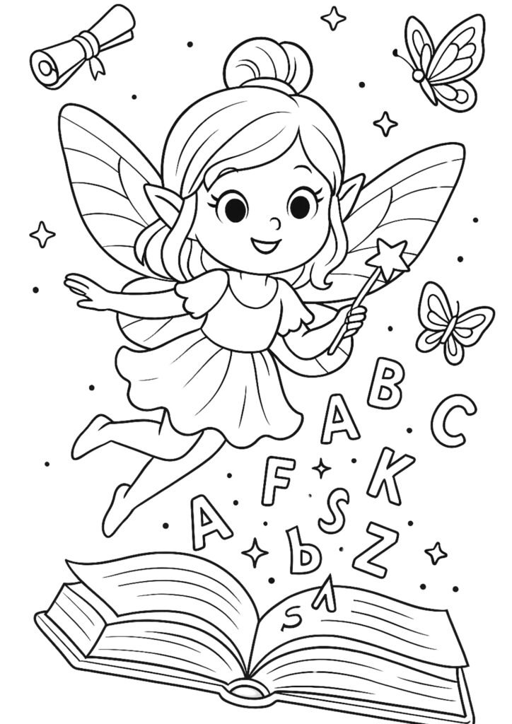 Fairy Coloring Pages