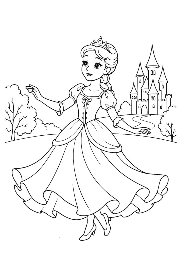 Desenhos para colorir princesas