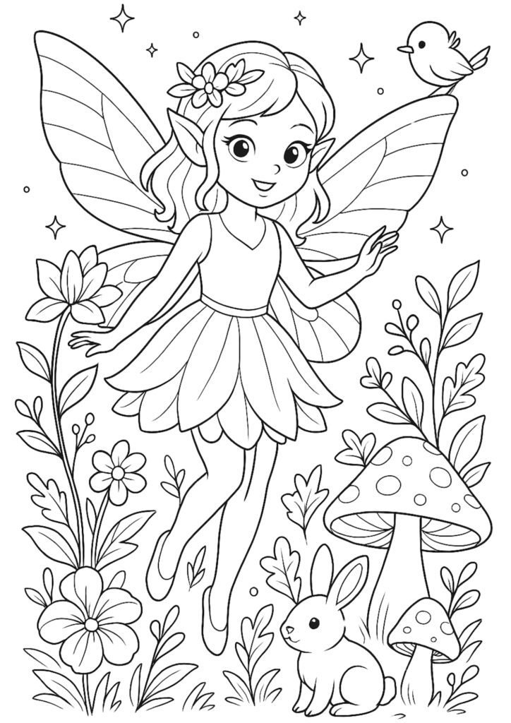 desenhos para colorir fadas