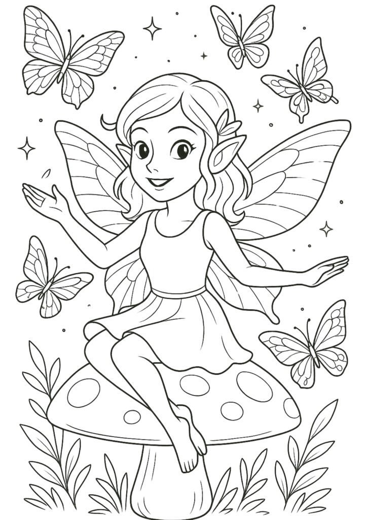 desenhos para colorir fadas