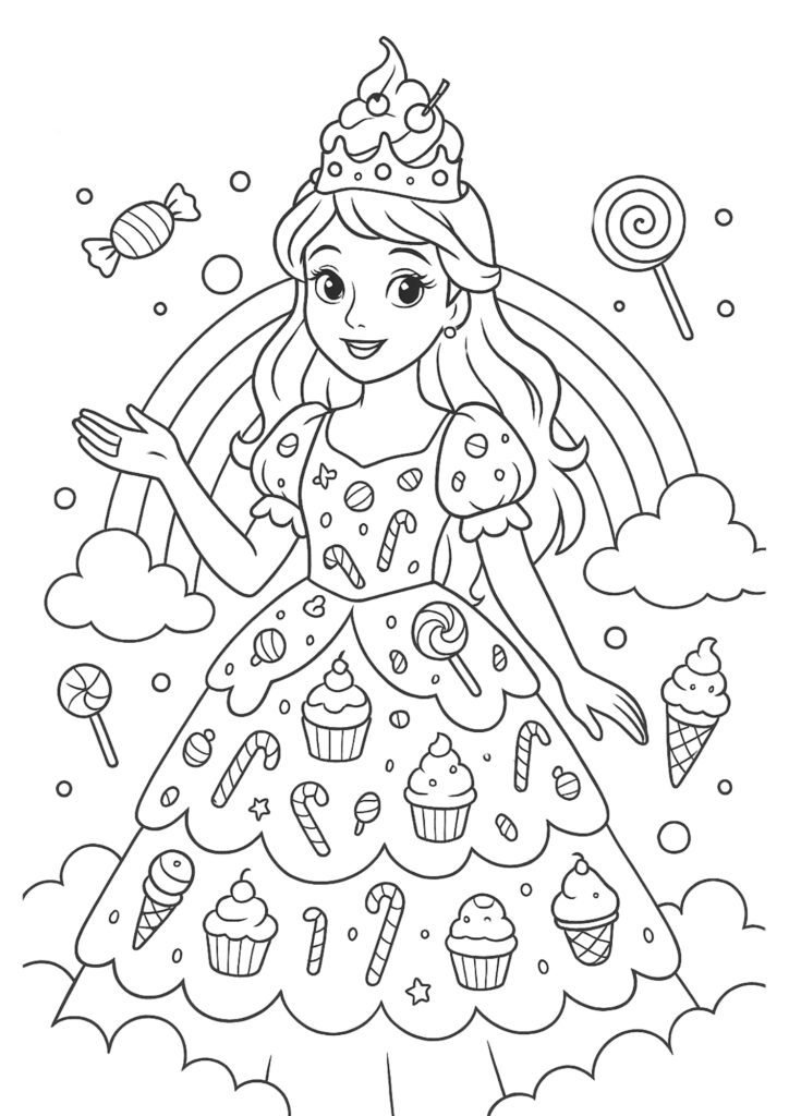 desenhos para colorir de princesas