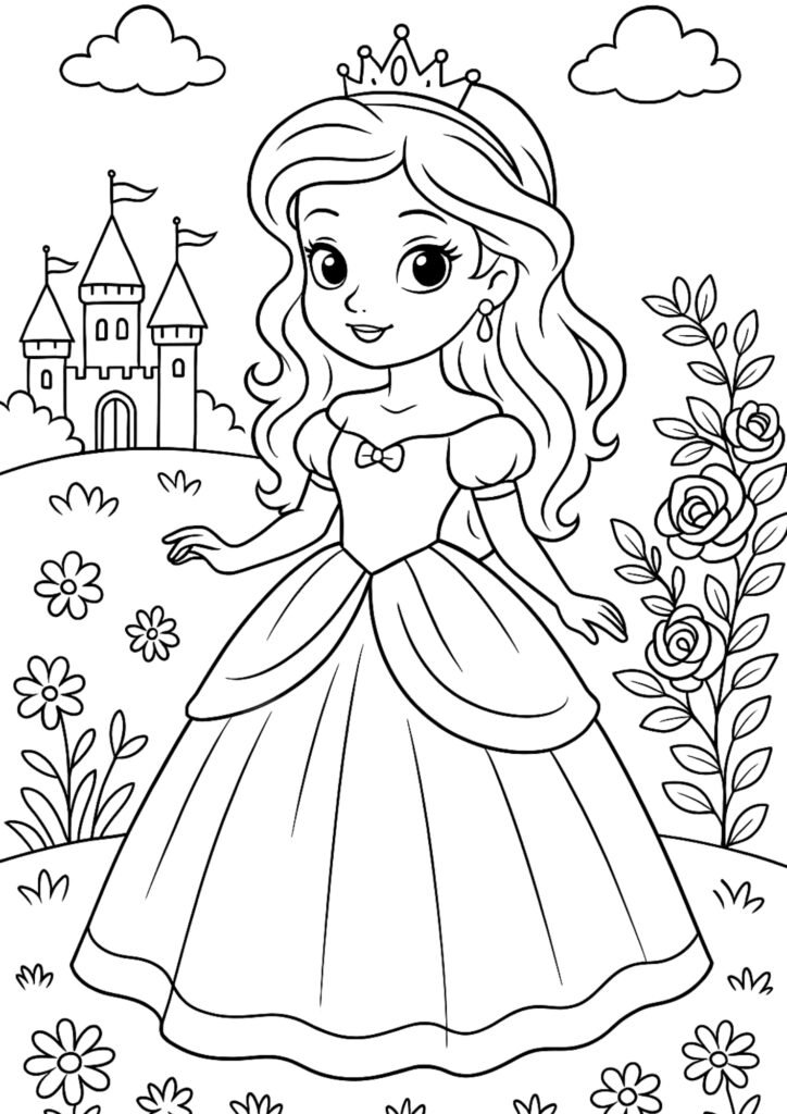 Desenhos para colorir princesinhas