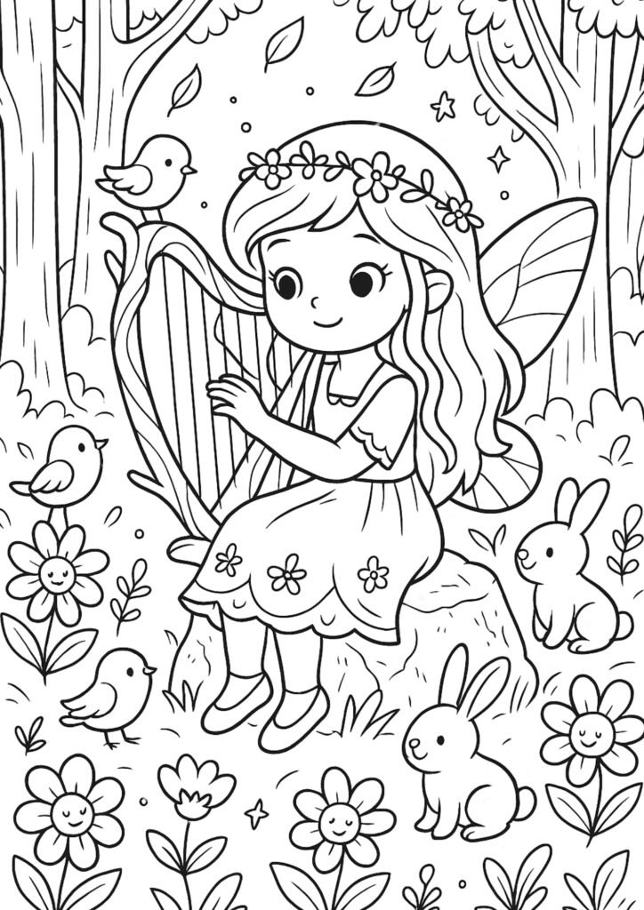 desenhos para colorir fadas