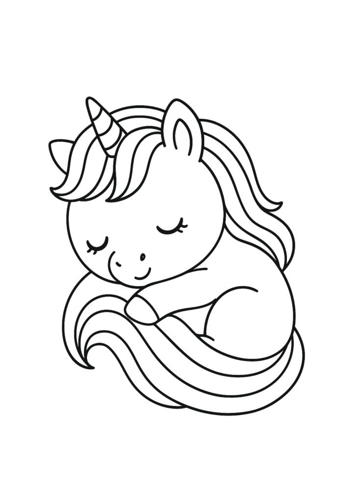 unicornio para colorir
