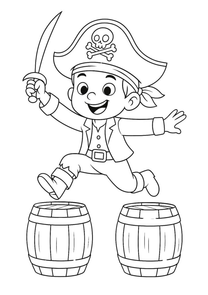 coloring pages pirate