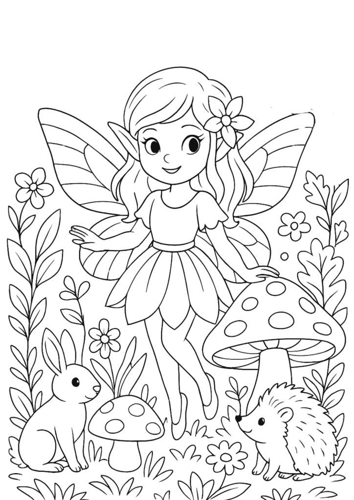 desenhos para colorir fadas