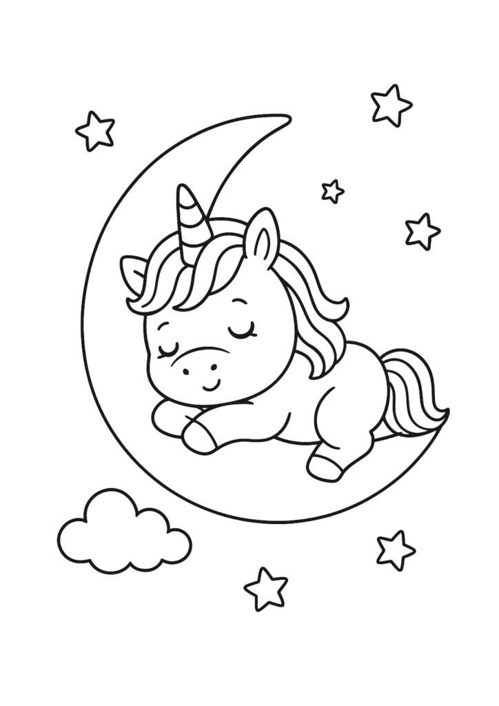 unicornio para colorir
