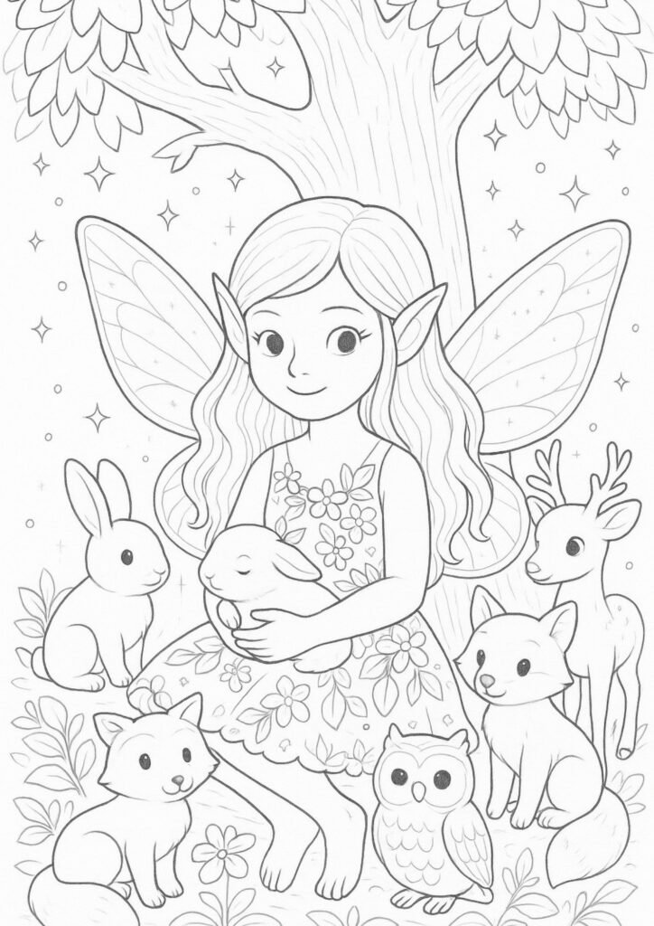 desenhos para colorir fadas