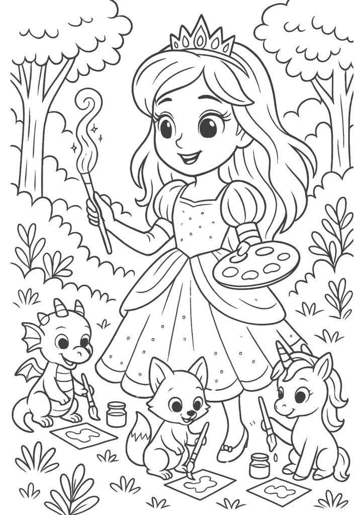 desenhos para colorir de princesas