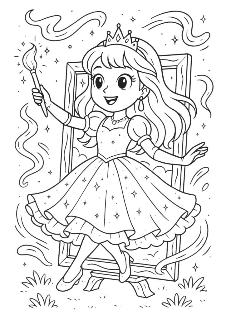 desenhos para colorir de princesas