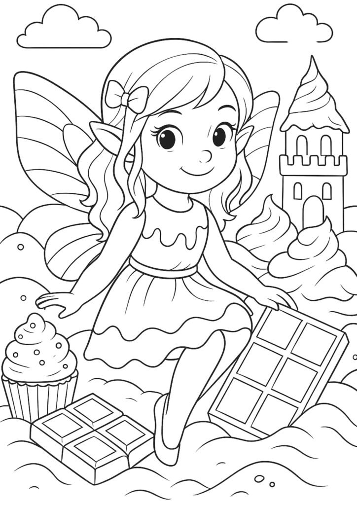 desenhos para colorir fadas