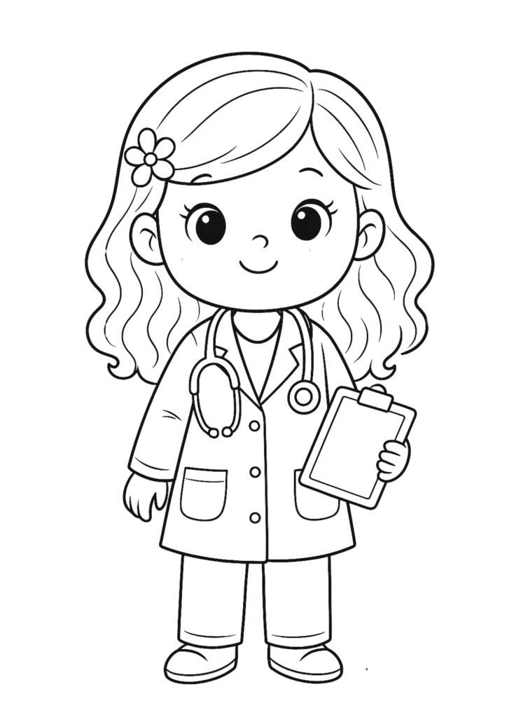 desenhos de profissões para imprimir