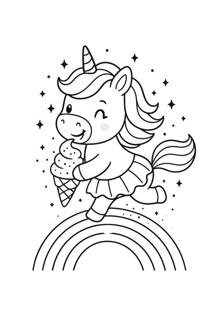 arco iris unicornio png