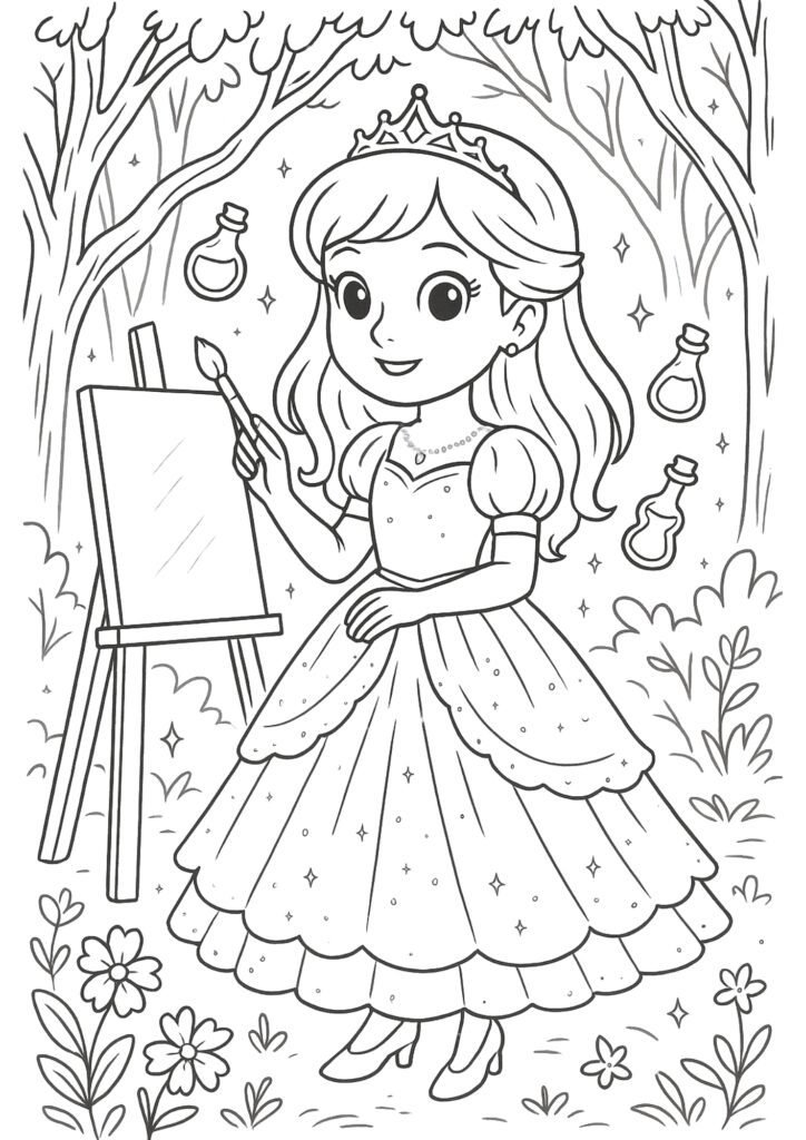 desenhos para colorir de princesas