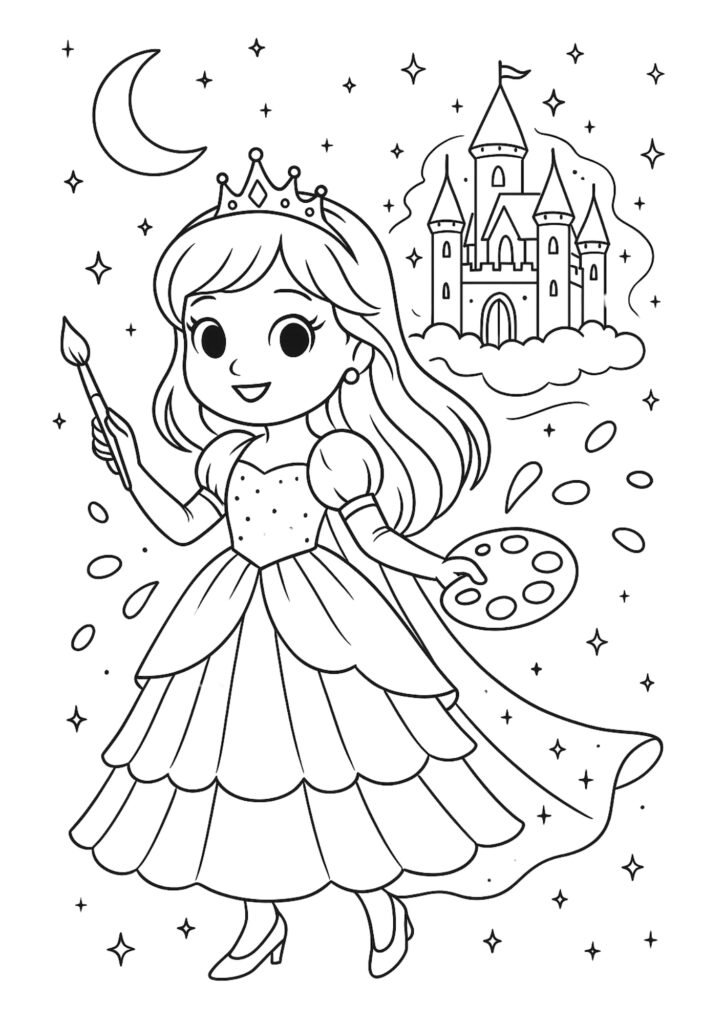 desenhos para colorir de princesas