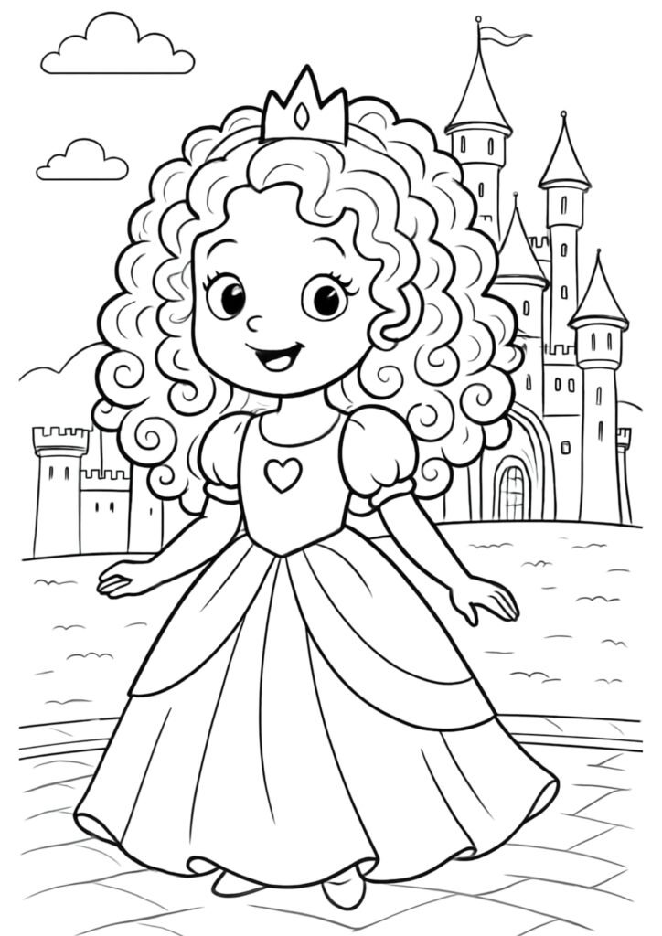 desenhos para colorir princesas