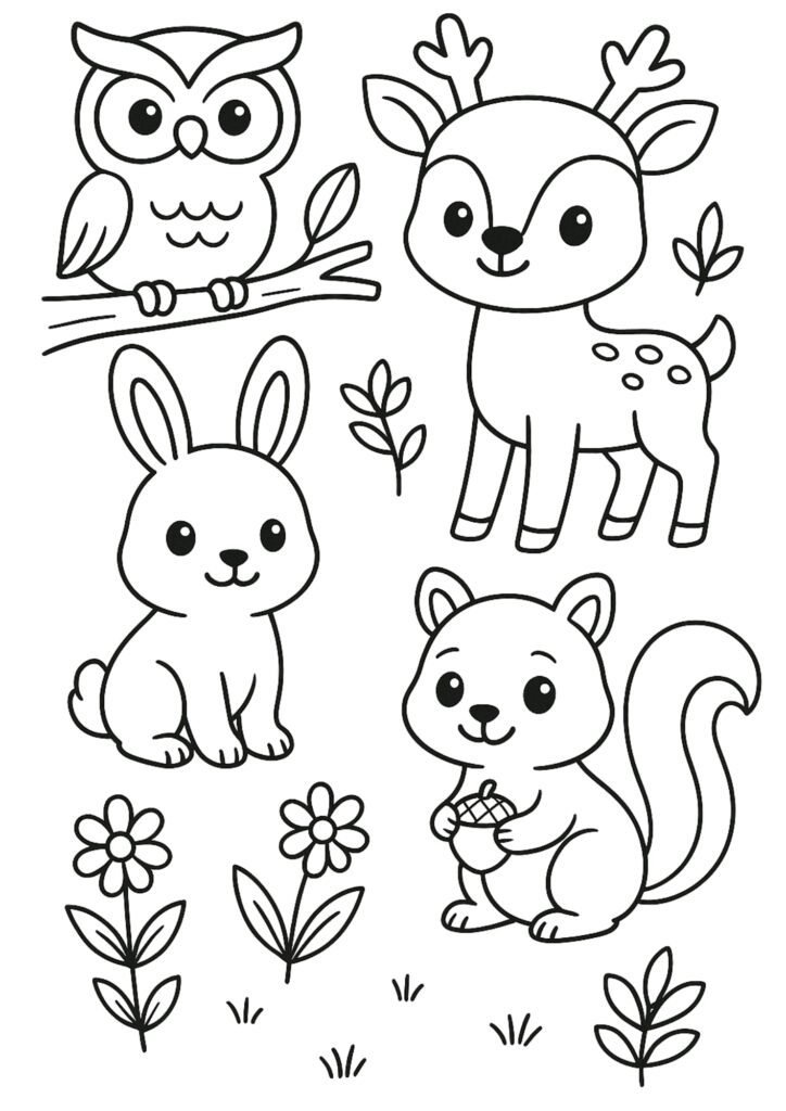 animais para colorir