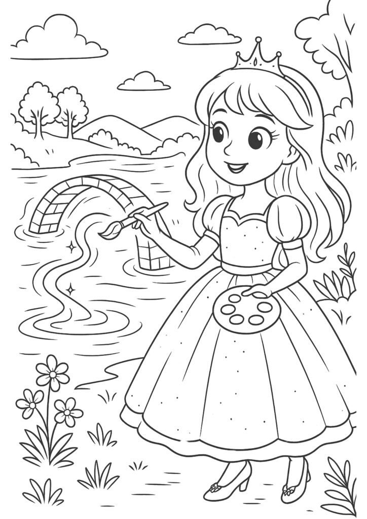desenhos para colorir de princesas