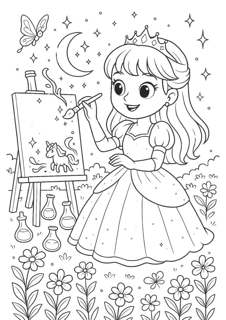 desenhos para colorir de princesas