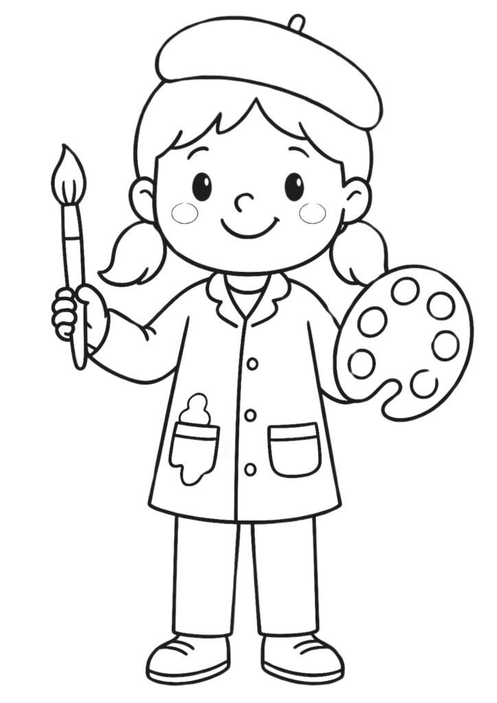 desenhos de profissões para imprimir