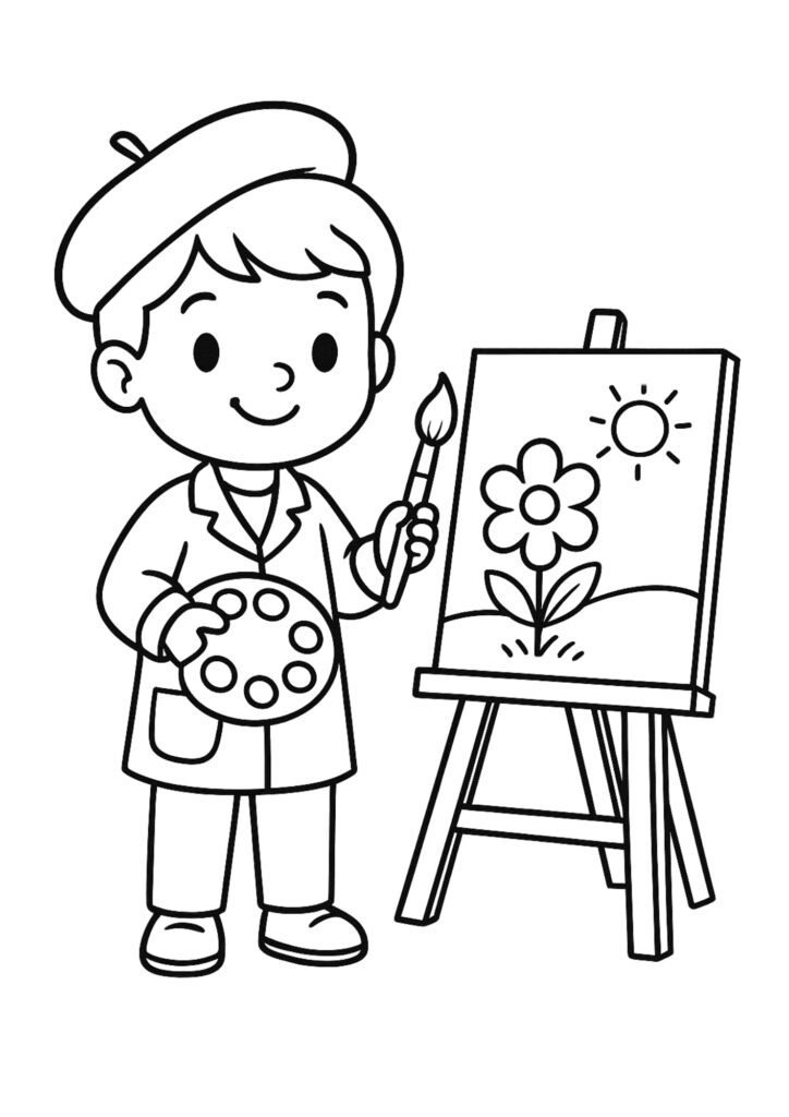 desenhos de profissões para imprimir