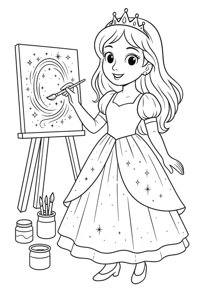 desenhos para colorir de princesas