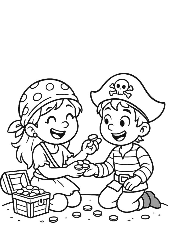 piratas para colorir