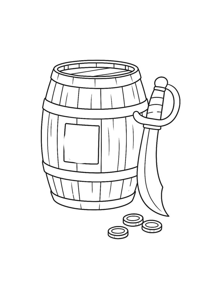 piratas para colorir