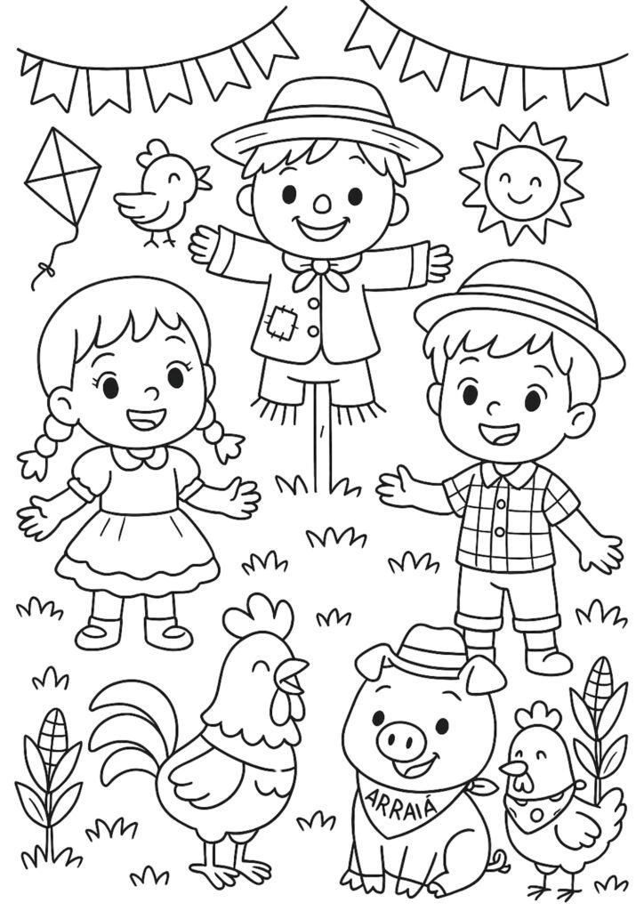 desenhos-para-colorir-festa-junina