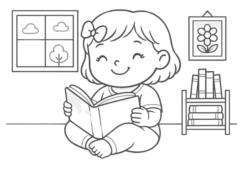 Imagem do Bobbie estudando