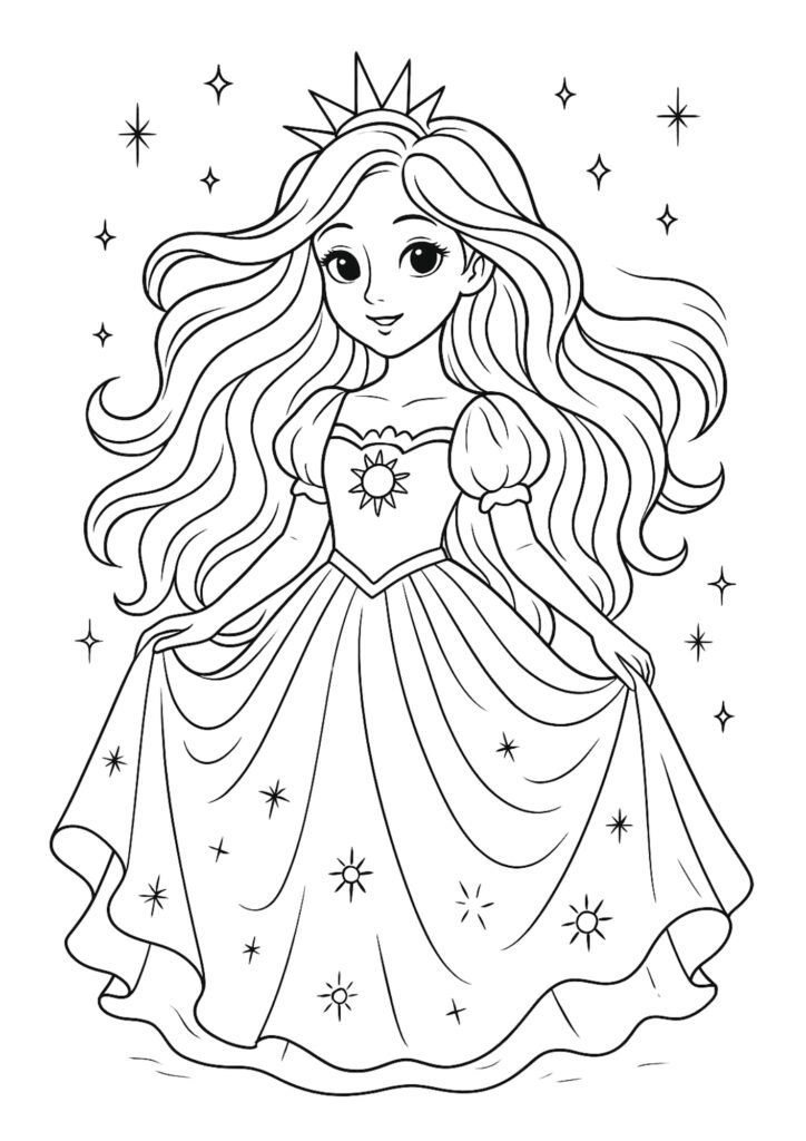 desenhos para colorir de princesas