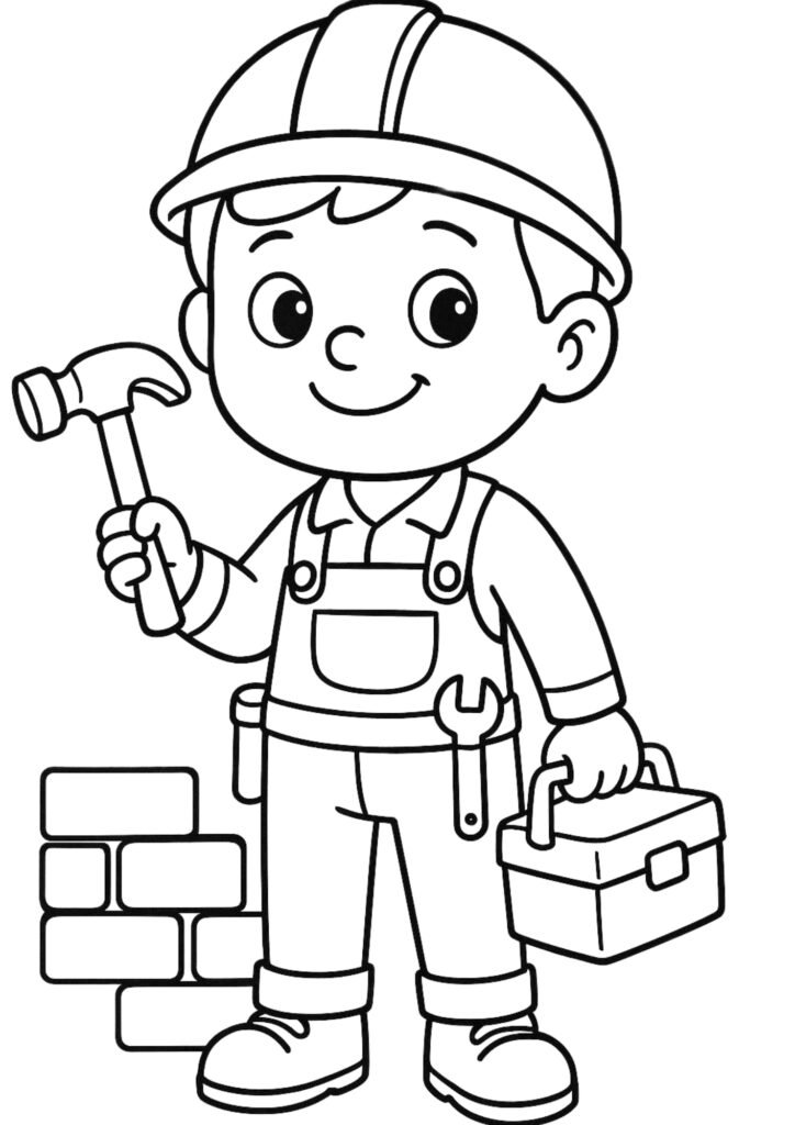 desenhos de profissões para imprimir