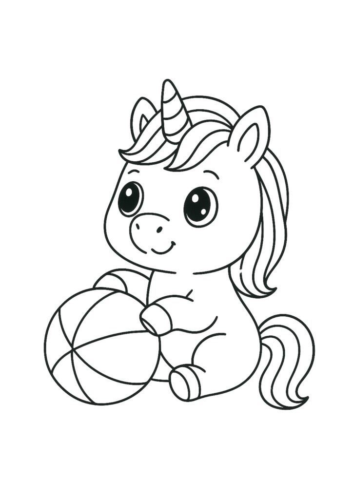 unicornio para colorir
