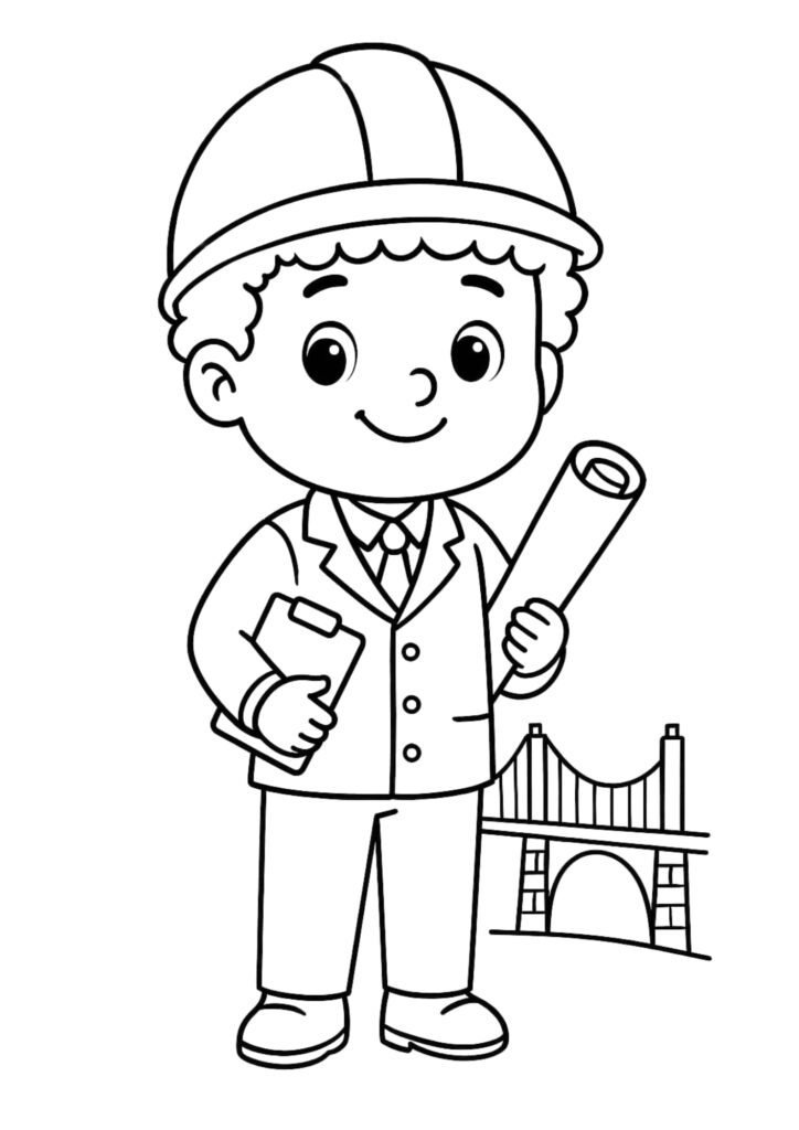 desenhos de profissões para imprimir