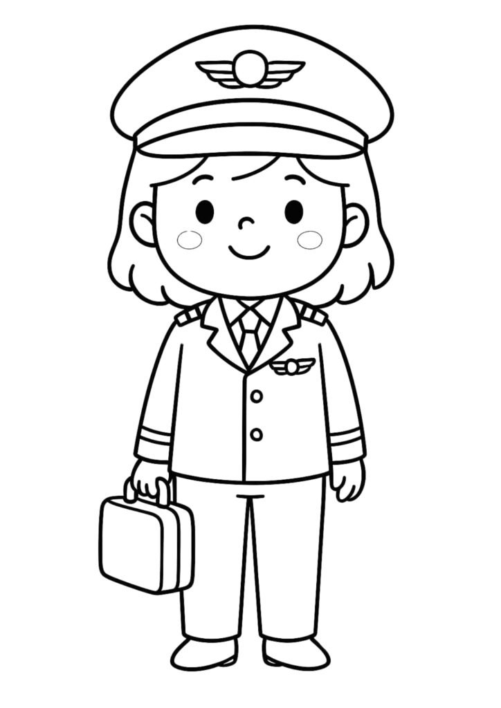 desenhos de profissões para imprimir