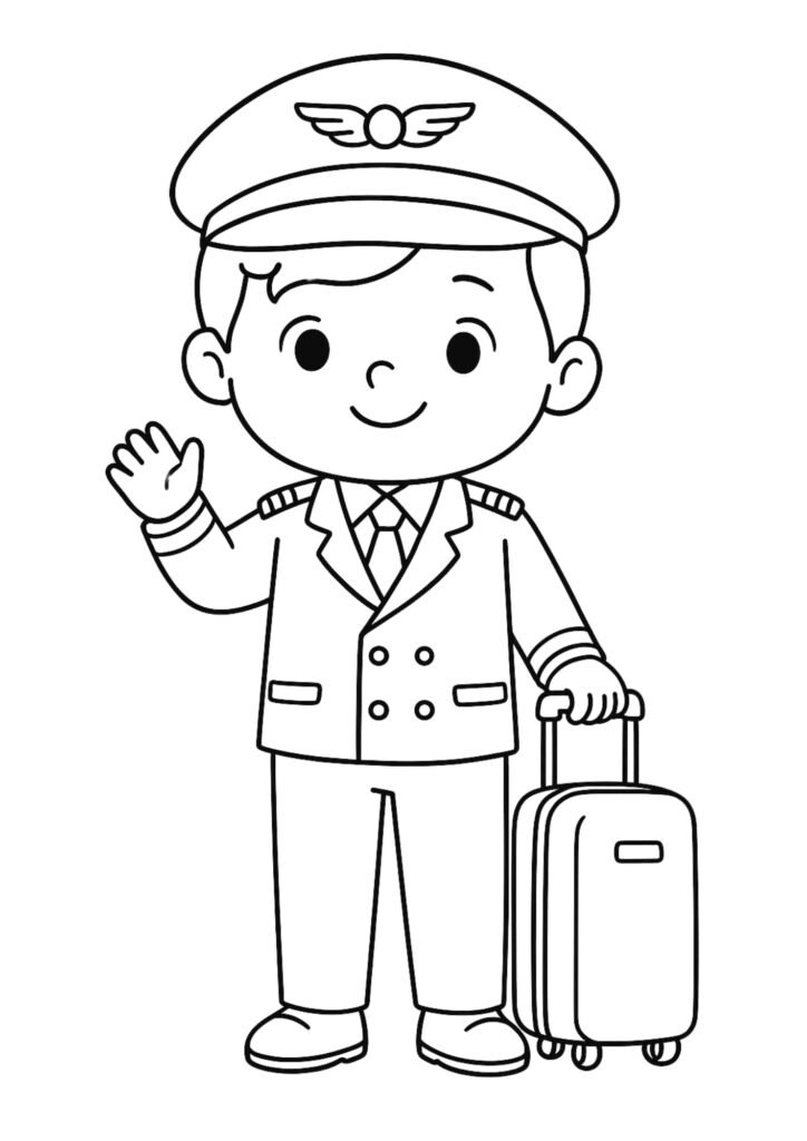 desenhos de profissões para imprimir