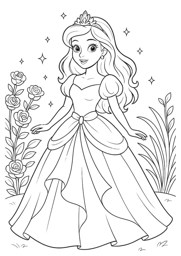 desenhos para colorir de princesas