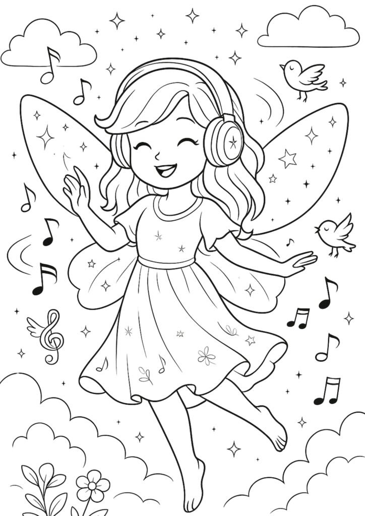 desenhos para colorir fadas