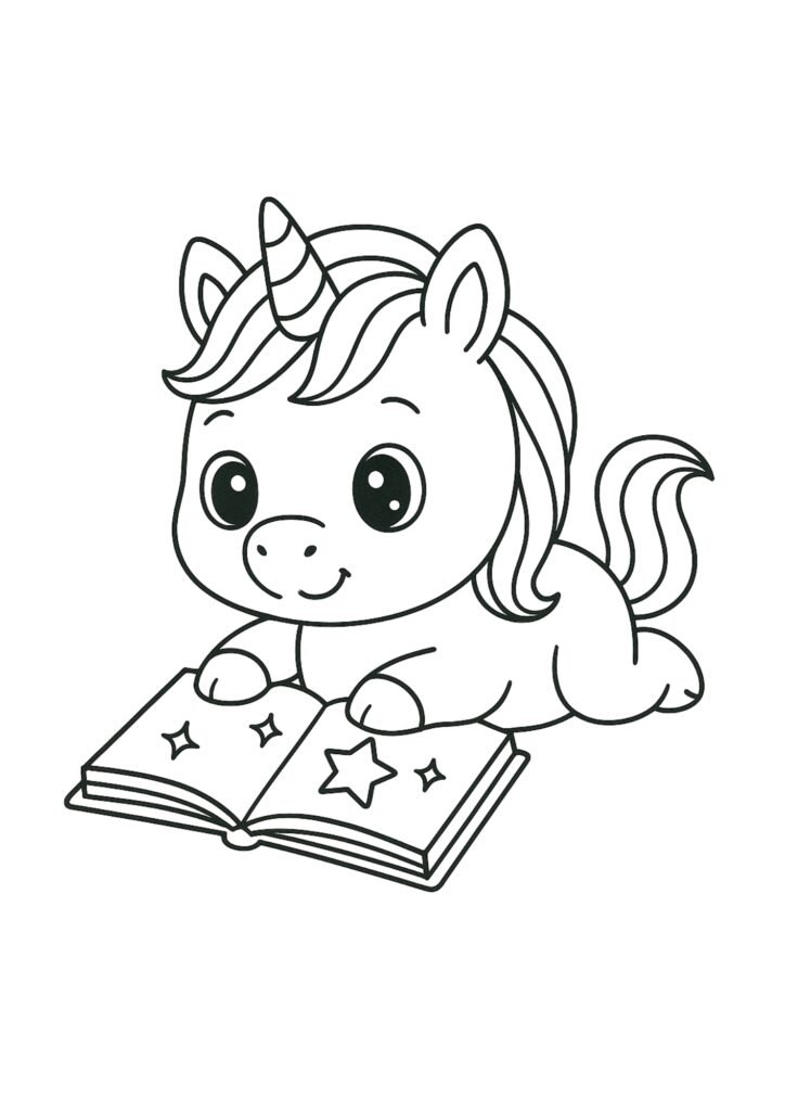 unicornio para colorir