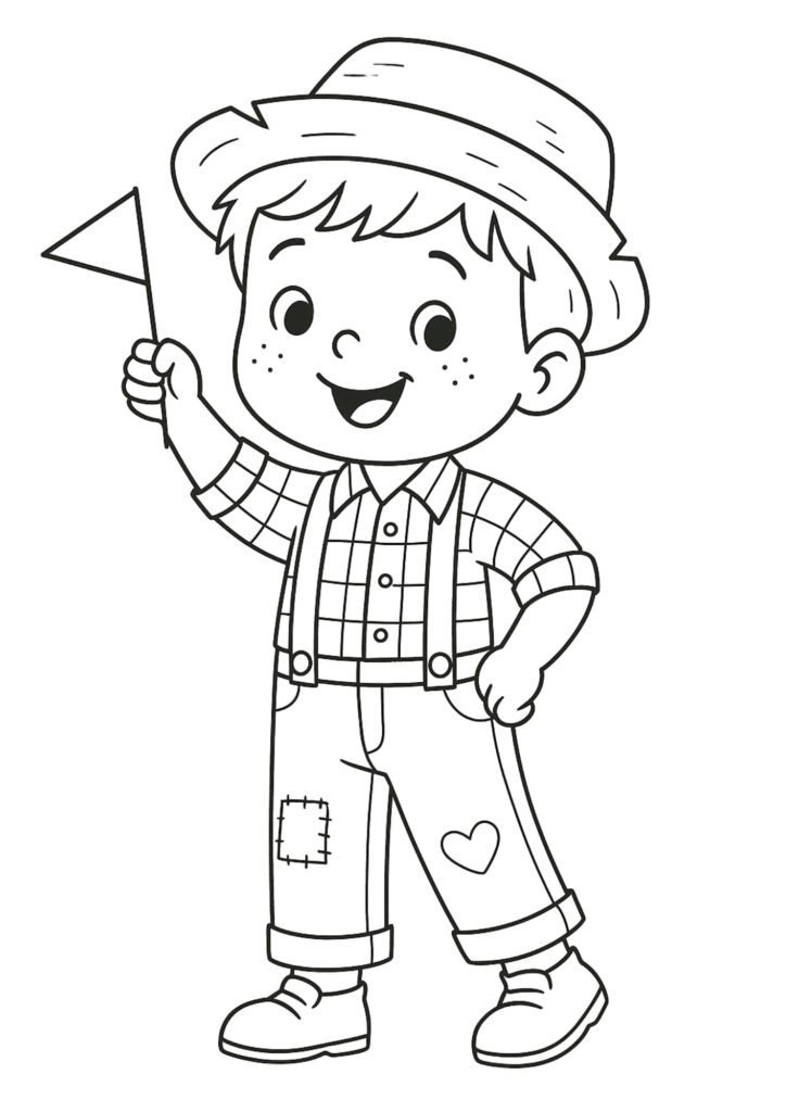 desenho-para-colorir-festa-junina